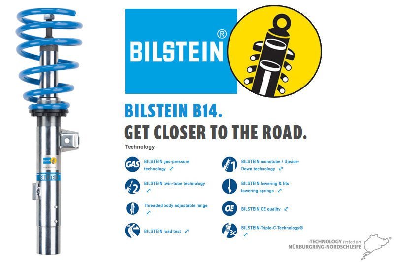 Bilstein B14 PSS Coilovers - BMW 3 Series E46 330CI - Evolve Automotive